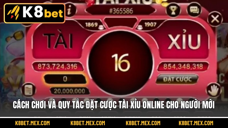 Cách chơi và quy tắc đặt cược tài xỉu online cho người mới