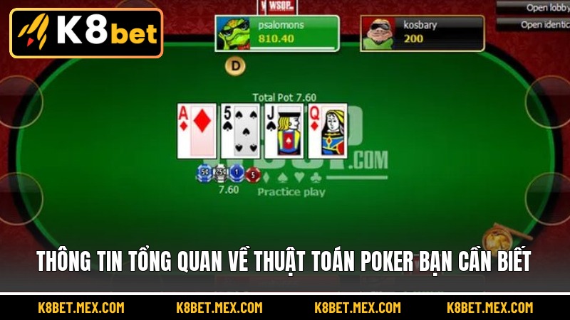 Thông tin tổng quan về thuật toán Poker bạn cần biết